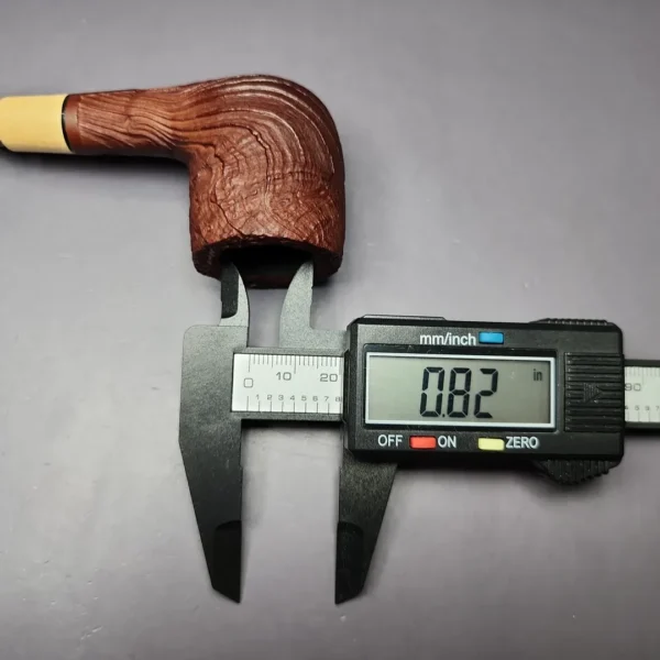 MBSD Briars by Piero Vitale Sandblasted Billiard w/ Olivewood Briar Pipe, New - Image 11