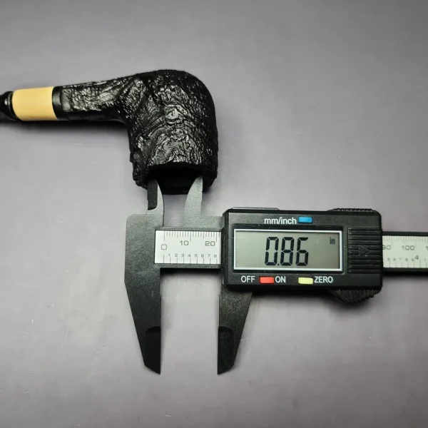 MBSD Briars by Piero Vitale Sandblasted Billiard w/ Olivewood Briar Pipe, New - Image 11