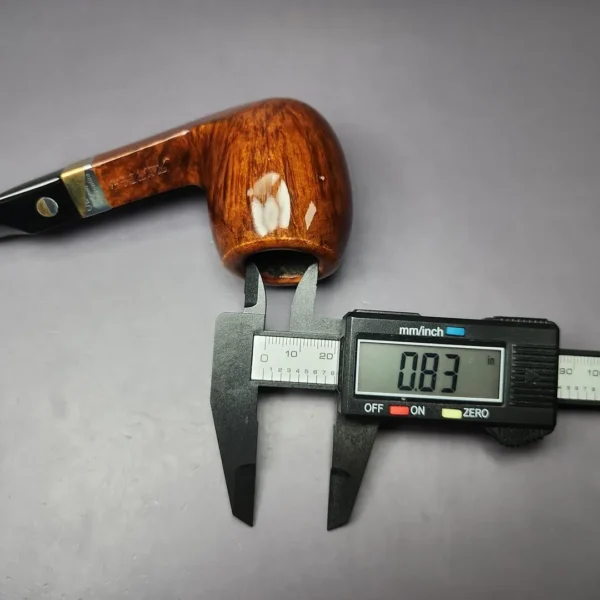 Aldo Velani Ultima Smooth Diamond Shank Billiard Estate Briar Pipe, Italian Estates - Image 11