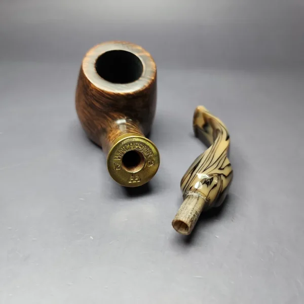 JM Boswell 2024 Smooth Apple w/ Shell Casing Estate Briar Pipe, American Estates - Image 11