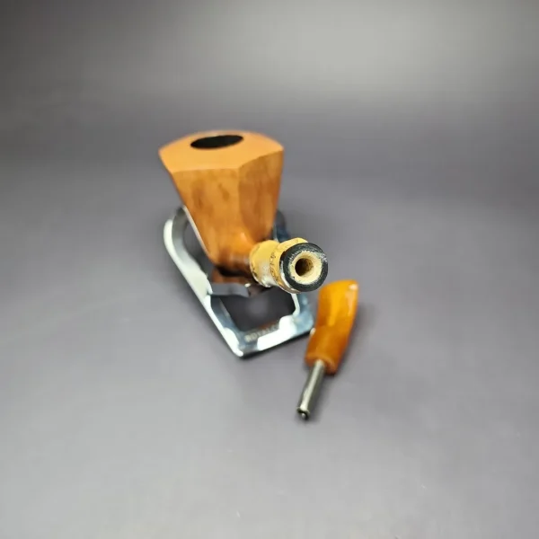Ph. Vigen for Bjarne Nielsen Smooth Dublin w/ Bamboo Estate Briar Pipe, Unsmoked - Image 11