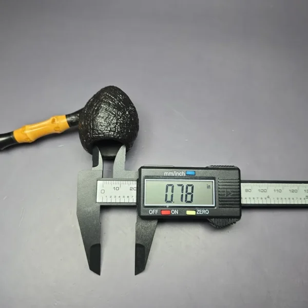 Bo Nordh 2005 Sandblasted Nut w/ Bamboo Estate Briar Pipe, Unsmoked - Image 11