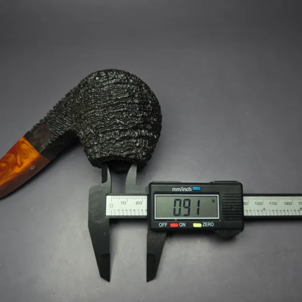 JT Cooke 2004 Magnum Sandblasted Brandy Estate Briar Pipe, American Estates - Image 11
