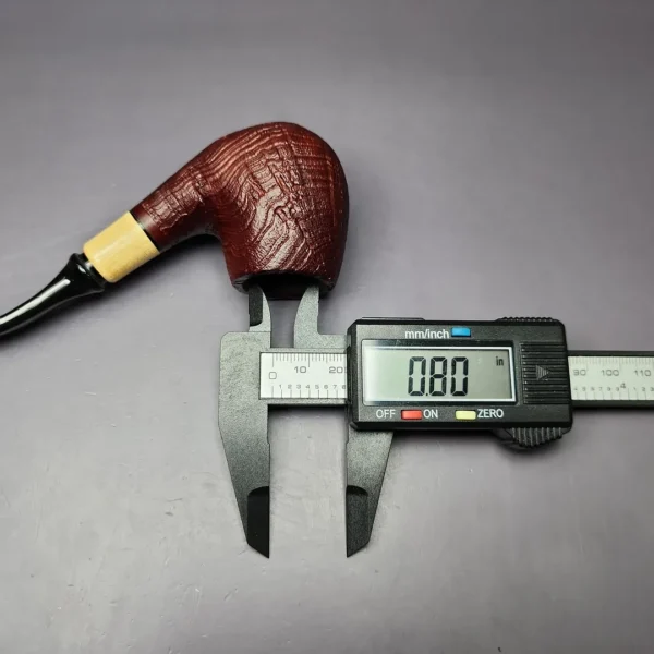 MBSD Briars by Piero Vitale Sandblasted Brandy w/ Boxwood Briar Pipe, New - Image 11