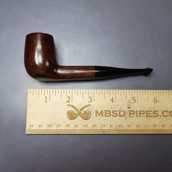 James Upshall Tilshead Group 5 Smooth Billiard Estate Briar Pipe, Unsmoked - Image 11