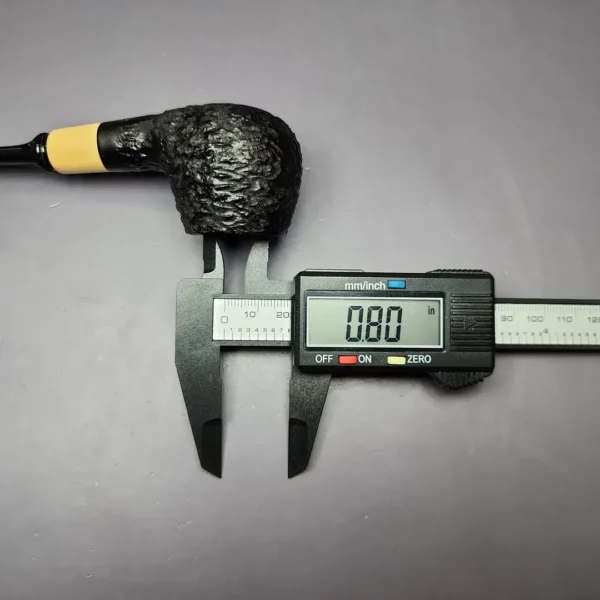 MBSD Briars by Piero Vitale Rusticated Author w/ Boxwood Briar Pipe, New - Image 11