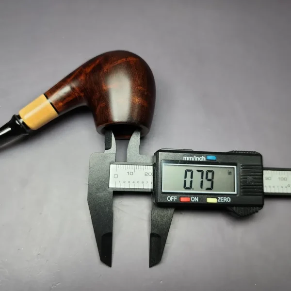 MBSD Briars by Piero Vitale Smooth Brandy w/ Olivewood Briar Pipe, New - Image 11