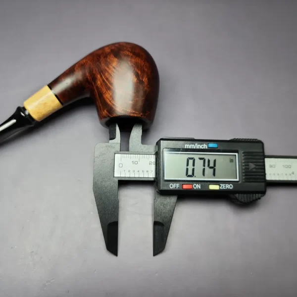 MBSD Briars by Piero Vitale Smooth Brandy w/ Boxwood Briar Pipe, New - Image 11