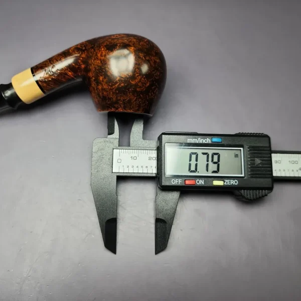 Mina Pipes Smooth Apple w/ Boxwood Estate Briar Pipe, Unsmoked - Image 11