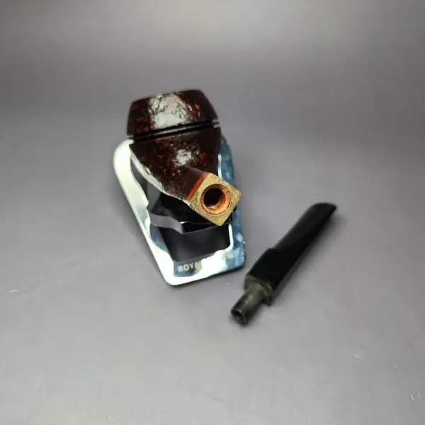 Mina Pipes Sandblasted Bulldog w/ Brass Estate Briar Pipe, Unsmoked - Image 11