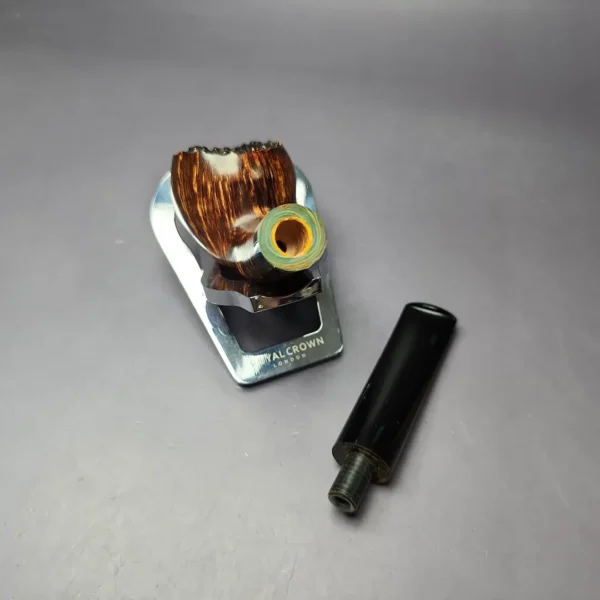 Sean Reum Smooth Acorn w/ Ebonite Handmade Briar Pipe, New - Image 10