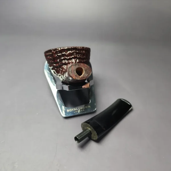 Sergei Senatorov Sandblasted Squat Dublin Estate Briar Pipe, Unsmoked - Image 11