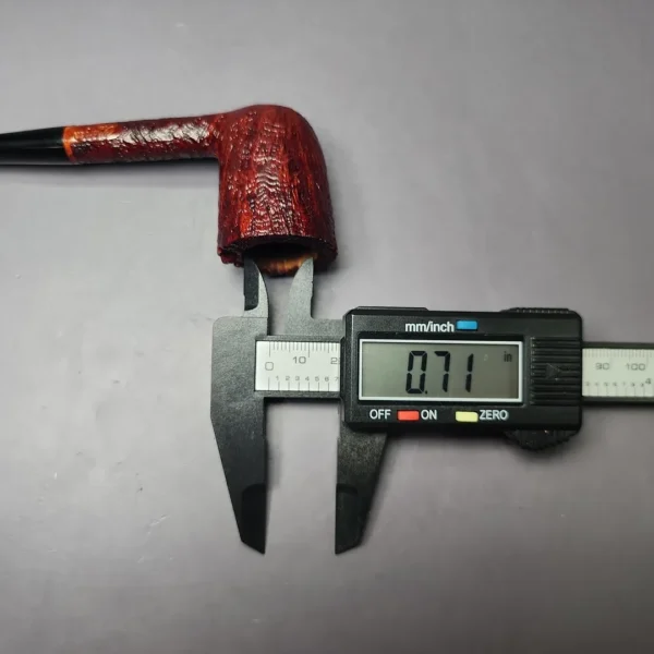 Chris Morgan Signature Slender Sandblasted Dublin Estate Briar Pipe, American Estates - Image 11