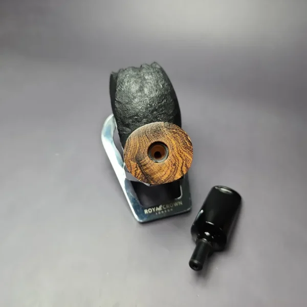 Peter Toth Sandblasted Stubby Freehand w/ Black Palm Handmade Briar Pipe, New - Image 11