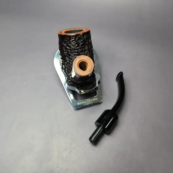 Viking Classic Rusticated Bent Brandy Estate Briar Pipe, Danish Estates - Image 11