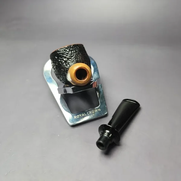 Nathan Armentrout Partially Sandblasted Nosewarmer Pot Handmade Briar Pipe, New - Image 11
