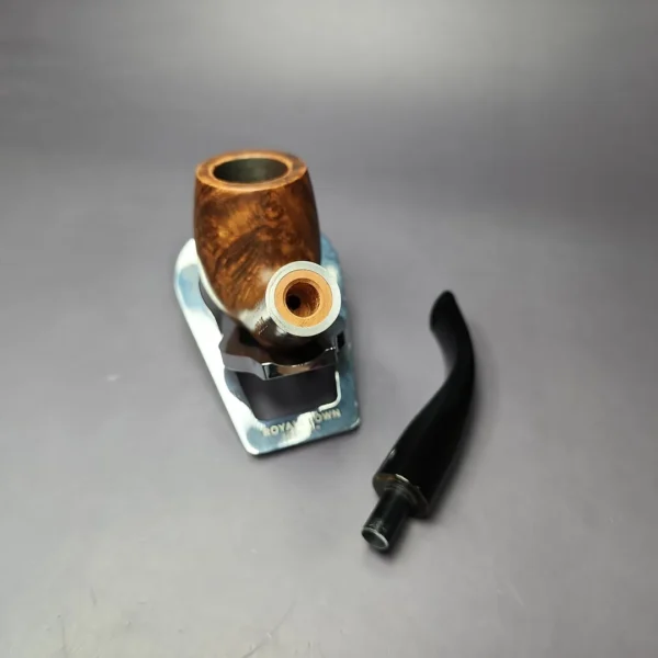 Chacom Complice 43 Smooth Bent Billiard Estate Briar Pipe, Unsmoked - Image 12