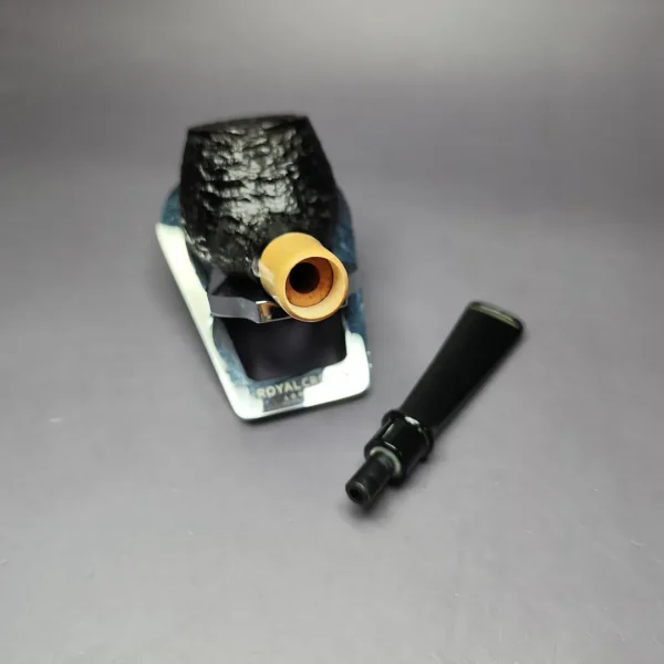 MBSD Briars by Piero Vitale Rusticated Author w/ Boxwood Briar Pipe, New - Image 12
