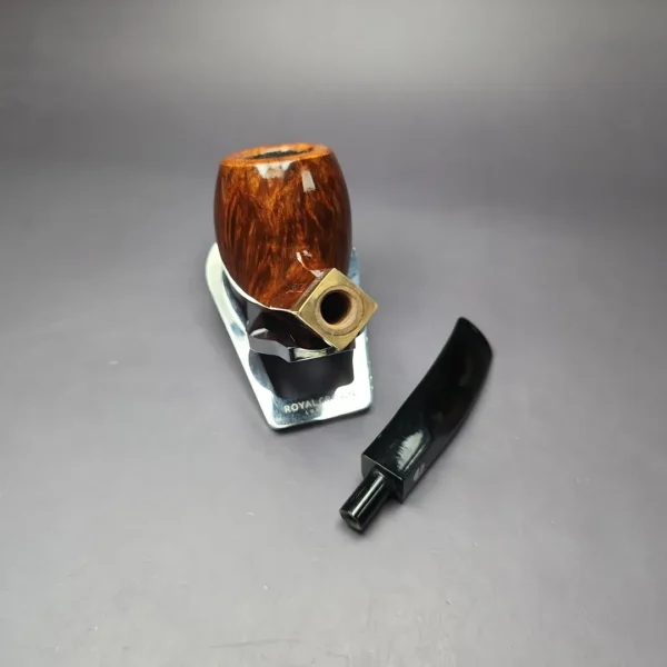Aldo Velani Ultima Smooth Diamond Shank Billiard Estate Briar Pipe, Italian Estates - Image 12