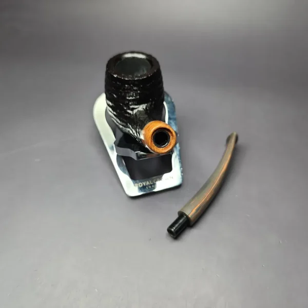 la Biota "Economica" Rusticated Bent Billiard Handmade Briar Pipe, New - Image 12