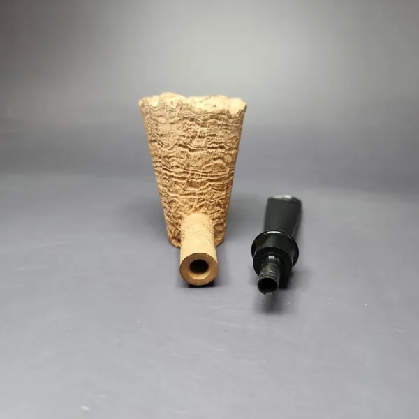 Pipe Tristan Natural Sandblasted Dublin Sitter Handmade Briar Pipe, New - Image 12