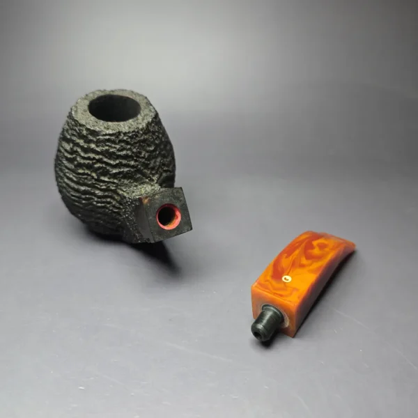 JT Cooke 2004 Magnum Sandblasted Brandy Estate Briar Pipe, American Estates - Image 12
