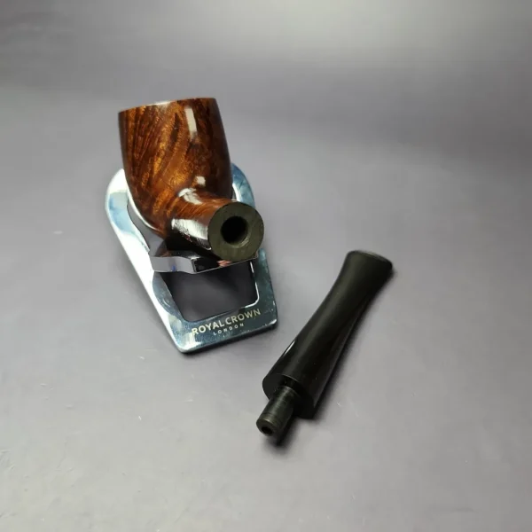 James Upshall Tilshead Group 5 Smooth Billiard Estate Briar Pipe, Unsmoked - Image 12