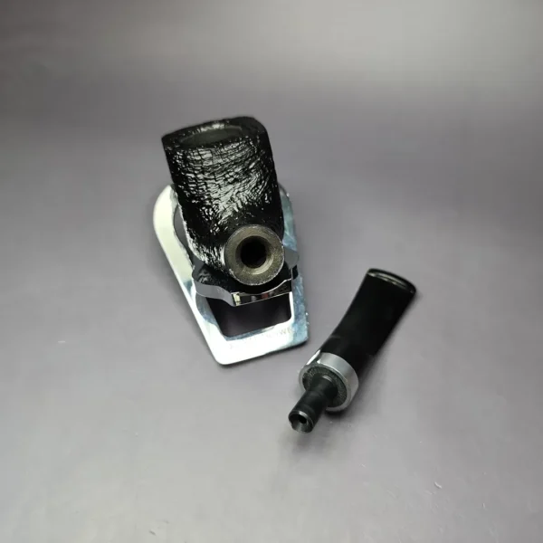 Morgan BlackJack 31 Sandblasted Panel Horn Briar Pipe, New - Image 12