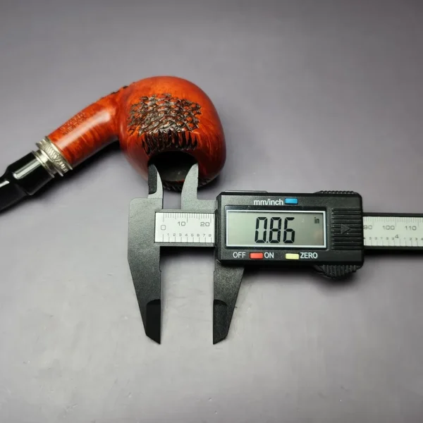 Vauen by Barontini 415 Partially Rusticated Dublin w/ Silver Estate Briar Pipe, Unsmoked - Image 12