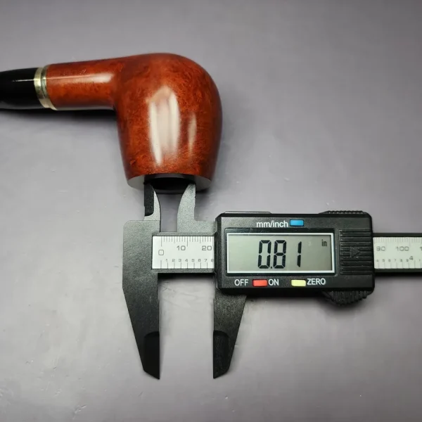 Vauen 3211 Smooth Billiard w/ Brass Estate Briar Pipe, Unsmoked, 9mm - Image 12