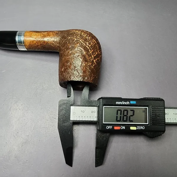 Chacom Maigret 1201 Sandblasted Large Billiard Estate Briar Pipe, Unsmoked - Image 12