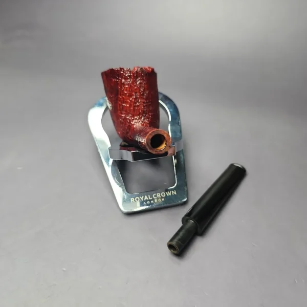 Chris Morgan Signature Slender Sandblasted Dublin Estate Briar Pipe, American Estates - Image 12