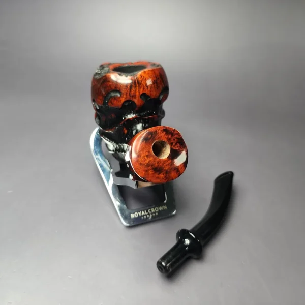 Nording Abstract Partially Rusticated Freehand Estate Briar Pipe, Unsmoked - Image 12
