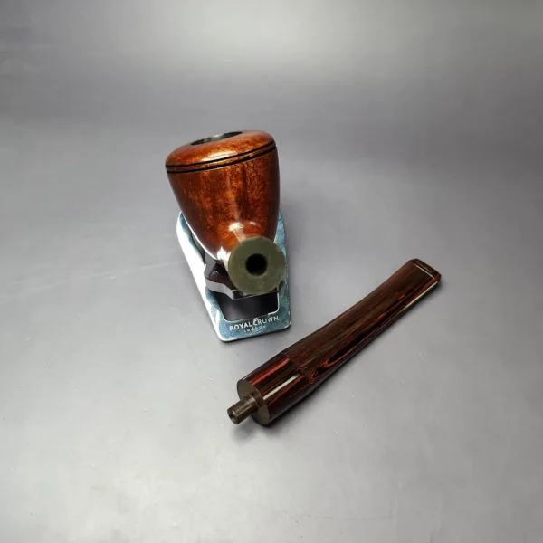 James Upshall Empire Series Tradition Magnum Smooth Rhodesian w/ Cumberland Estate Briar Pipe, Unsmoked - Image 12