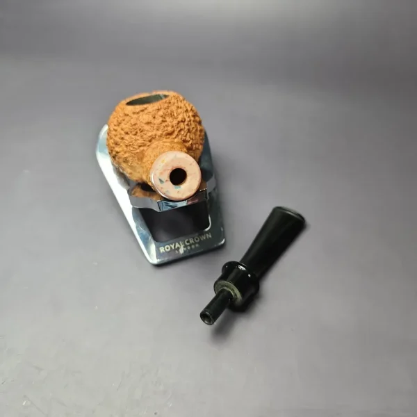 Pipe Tristan Granite Rusticated Author w/ Durat Handmade Briar Pipe, New - Image 12