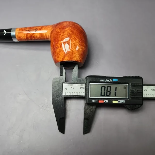 Giordano Lucca 4 Smooth Billiard w/ Silver Estate Briar Pipe, Unsmoked, 9mm - Image 12