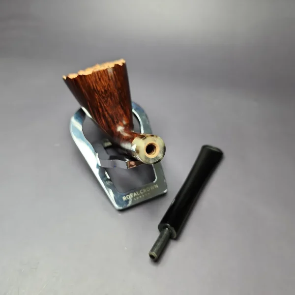 Bruno Nuttens Hand Made Grade AA Twiggy w/ Horn Estate Briar Pipe, Unsmoked - Image 12