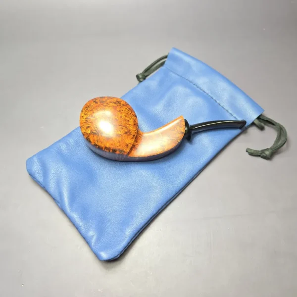 Robertson Pipes Smooth Disc Blowfish Handmade Briar Pipe, New - Image 12