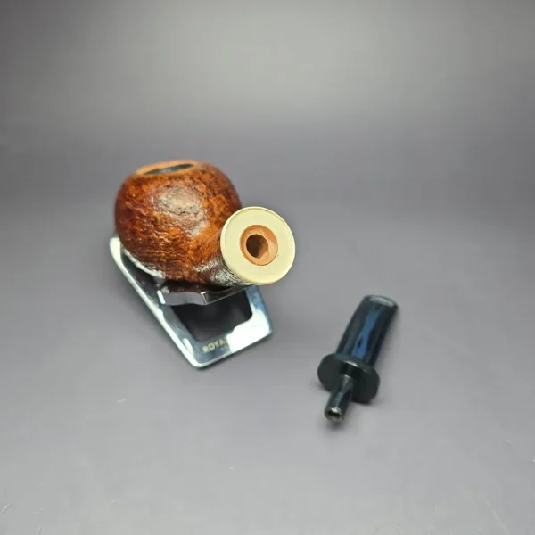 Robertson Pipes Contrast Sandblasted Tomato w/ Ivorite Handmade Briar Pipe, New - Image 12