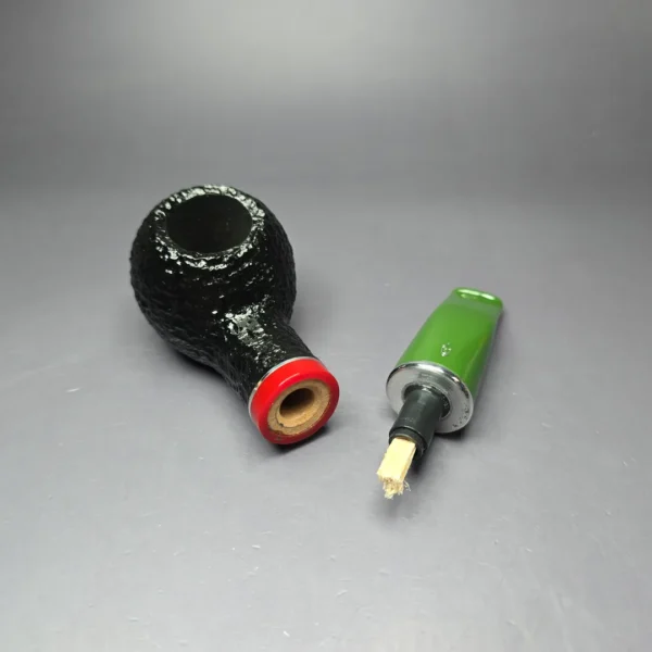 Savinelli 2025 Saint Nicholas 320 KS Rusticated Author Briar Pipe, 6mm, New - Image 12