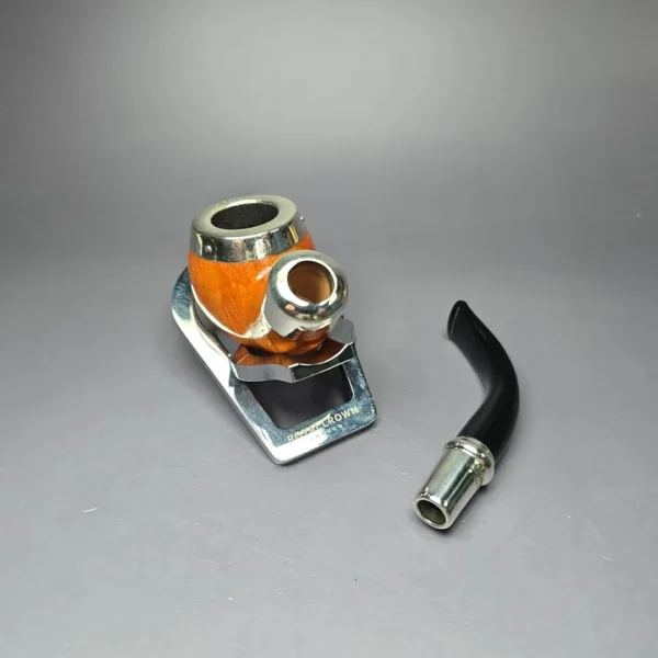Peterson Natural Spigot w/ Silver Cap 03 Smooth Apple Briar Pipe, New - Image 12