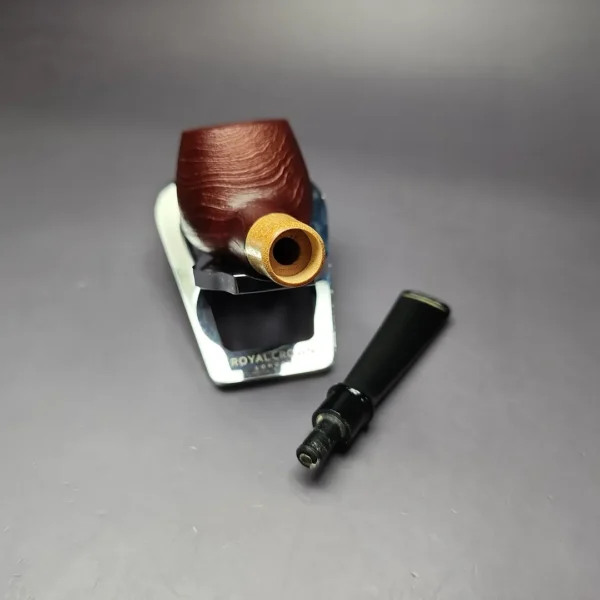 MBSD Briars by Piero Vitale Sandblasted Author w/ Olivewood Briar Pipe, New - Image 12