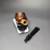 MBSD Briars by Piero Vitale Smooth Author w/ Boxwood Briar Pipe, New - Image 12