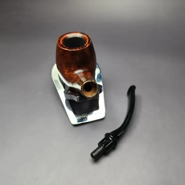 MBSD Briars by Piero Vitale Smooth Brandy w/ Zebrawood Briar Pipe, New - Image 12
