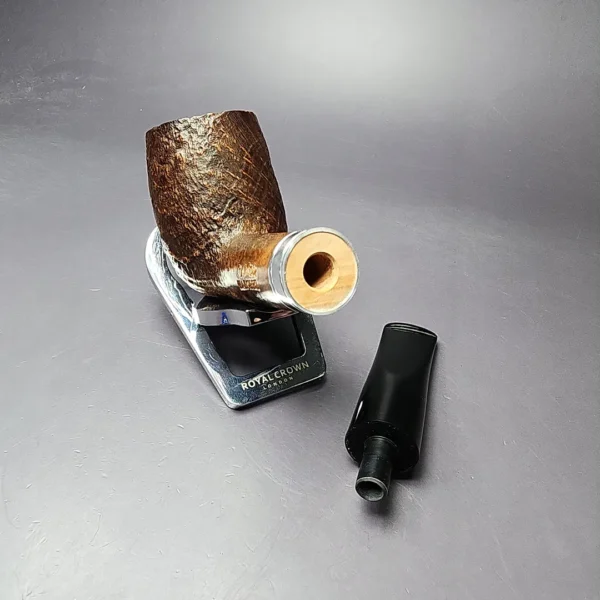 Chacom Maigret 1201 Sandblasted Large Billiard Estate Briar Pipe, Unsmoked - Image 13