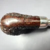 Ferndown Bark Bent Billiard w/ Silver Spigot Estate Briar Pipe, English Estates - Image 4