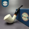 MBSD Meerschaum Deluxe Rhodesian Block Meerschaum Pipe, Briar-Mortise, New