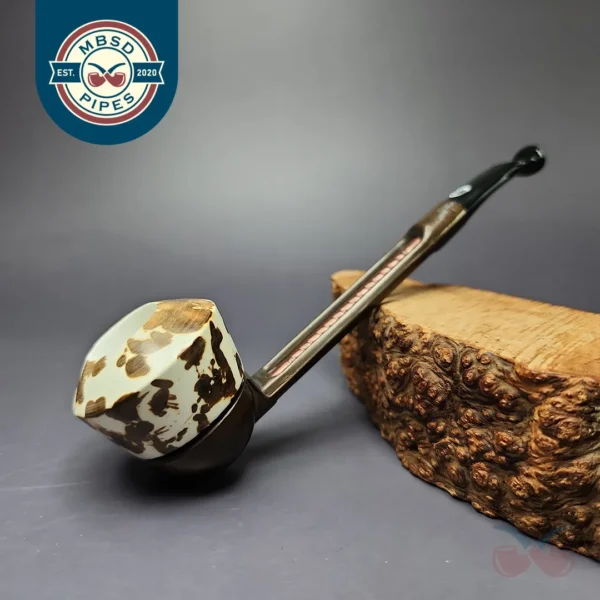 Falcon Extra Multipurpose with MBSD Meerschaum Rhodesian Block Meerschaum Bowl Pipe, New