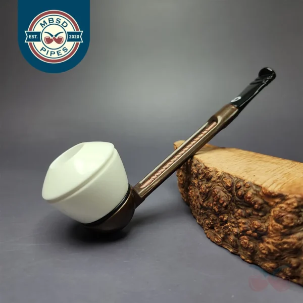 Falcon Extra Dental with MBSD Meerschaum Block Meerschaum Bowl Pipe, New