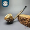 Falcon Extra Dental w/ MBSD Meerschaum Dublin Block Meerschaum Bowl Pipe, New